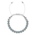 Midnight Confetti | Silver x White | Kikiballa Bracelet